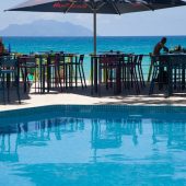 Pool deck during daytime