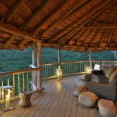 Clifftop Exclusive Safari Hideaway - Guest Outside Seating Area 1